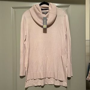 Beige cowl neck sweater